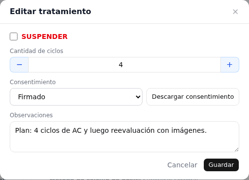 5. Consentimiento, suspender y editar