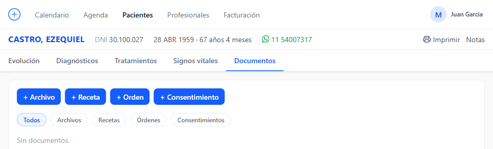 Documentos y consentimientos informados
