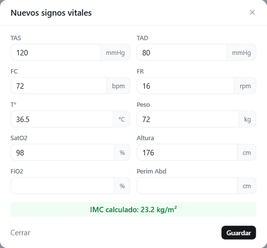 Nuevos signos vitales