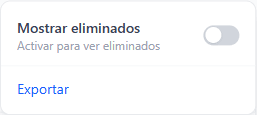 Exportar el listado de profesionales